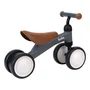 Bicicleta de Equilíbrio 4 Rodas Cinza Buba