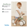 Bicicleta de Equilíbrio 4 Rodas Verde Buba