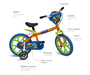 Bicicleta Infantil Aro 14'' Power Game Bandeirante