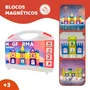  Blocos Magnéticos Castelo 28 Peças MagForma Steam Toy