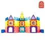  Blocos Magnéticos Castelo 28 Peças MagForma Steam Toy