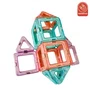 Blocos Magnéticos Vazados 20 Peças MagForma Steam Toy 