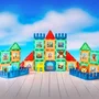 Blocos Magnéticos Zoológico 44 Peças MagForma Steam Toy 