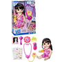 Boneca Baby Alive Dia de Cuidar da Bella Morena Vestido Rosa Hasbro