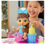 Boneca Baby Alive Sudsy Styling Morena Salão de Beleza de Espuma Hasbro