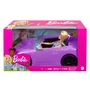Boneca Barbie Com Carro Conversível Roxo Mattel