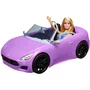 Boneca Barbie Com Carro Conversível Roxo Mattel