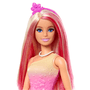 Boneca Barbie Fantasia Donzela Vestido de Sonho Rosa Mattel