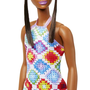 Boneca Barbie Fashionista Cabelo Castanho e Coque #210 Mattel