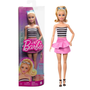 Boneca Barbie Fashionista Loira Top Listrado #213 Mattel