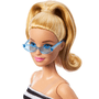 Boneca Barbie Fashionista Loira Top Listrado #213 Mattel
