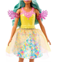Boneca Barbie Roupa Amarela Conto de Fadas Um Toque de Mágica Mattel