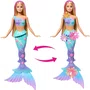 Boneca Barbie Sereia Flores Magicas Loira Mattel