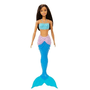 Boneca Barbie Sereia Morena com Cauda Azul Mattel 