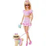 Boneca Barbie Twinning Looks Malibu e Cachorrinho Mattel 