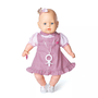 Boneca Bebezinho Vestido Rosa Estrela