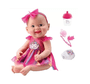 Boneca Diver New Born Unique Collection Vestido Arco-Iris DiverToys