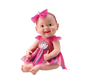 Boneca Diver New Born Unique Collection Vestido Arco-Iris DiverToys