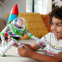 Boneco Buzz Lightyear Com Som Foguete de Resgate Toy Story Mattel