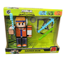 Boneco Hey Davi com Acessórios Família Arqueira Gamer Skin 15 cm Algazarra