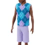 Boneco Ken Fashionista Colete Xadrez #253 Mattel 