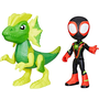 Boneco Spidey Miles Morales e Electrosaurus Marvel Spidey And His Amazing Friends Hasbro