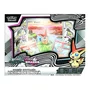 Box Pokémon Coleção Ilustração Victini de Unova Raio Preto e Fogo Branco 39 Cartas Copag