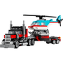 Caminhão Plataforma Com Helicóptero Lego Creator 3 em 1