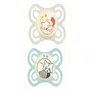 Chupeta de Silicone Perfect Night 0 a 6 meses Embalagem Dupla Azul MAM