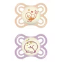 Chupeta de Silicone Perfect Night 0 a 6 meses Embalagem Dupla Rosa MAM