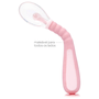 Colher Flexível em Silicone Rosa Buba 