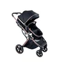 Combo Carrinho de Bebê Zoe Preto Cobre e Bebê Conforto Cocoon Galzerano 