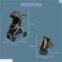 Combo Carrinho Travel System Duo Infanti Preto Bronze e Bebê Conforto Zion Dorel 