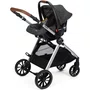 Combo Carrinho Travel System Duo Infanti Preto Granizo e Bebê Conforto Zion Dorel
