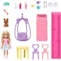 Conjunto Barbie Family & Friends Club Chelsea Casa de Bonecas Transformável Mattel