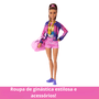 Conjunto Barbie Ginástica Morena Mattel