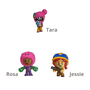 Conjunto com 3 Mini Figuras Jessie Brawl Stars Multikids