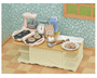 Conjunto de Cozinha Com Ilha Sylvanian Families Epoch