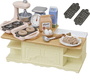 Conjunto de Cozinha Com Ilha Sylvanian Families Epoch