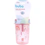 Copo C/ Canudo Antivazamento Magic Unicórnio 400 ML Buba