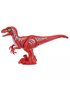 Figura Dinossauro Raptor Violento Vermelho Robo Alive Candide