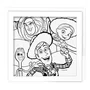 Jogo Canvas Pinta Números com Moldura Toy Story Elka