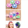 Kit Mechas Coloridas e Adesivo de Unha Polibrinq