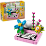 Máquina de Escrever com Flores Lego Creator 3 em 1 