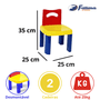 Mesa Infantil Colorida com Cadeira Simo Toys  