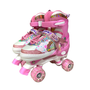 Patins Quad Sereia Rosa com Luz 34-37 Unitoys 