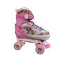 Patins Quad Sereia Rosa com Luz 34-37 Unitoys 