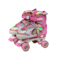 Patins Quad Sereia Rosa com Luz 34-37 Unitoys 