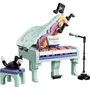 Piano de Decoração Musical com Gato Lego Creator 3 em 1