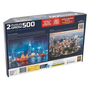 Puzzle Duplo Skylines Cosmopolitas 500 peças Grow